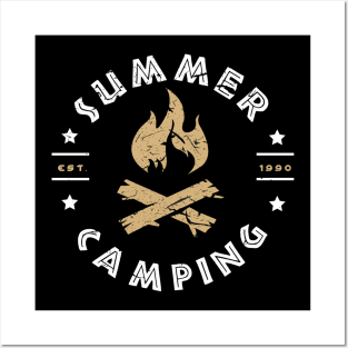 Summer camping time Posters and Art